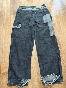 Jeans de carpintero holgados con retazos vintage Y2K Sean Jean 30x29 agujeros triturados - Imagen 1 de 13