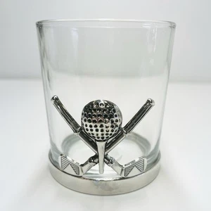 NUEVO Metal GOLF WHISKY CÓCTEL VASO Club Ball Hombre Cueva REGALO DÍA DEL PADRE - Imagen 1 de 3