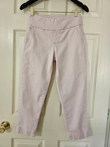 JAG Jeans Women`s Pale Pink Stretch Slim-Fit Pull-On Cropped Pants Sz. 2 - Picture 1 of 20