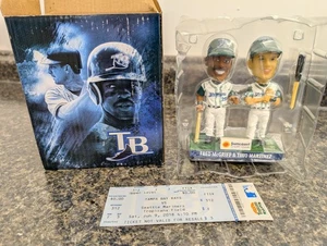 Tampa Bay Rays Bobblehead Tino Martínez y Fred McGriff con boleto - Imagen 1 de 3