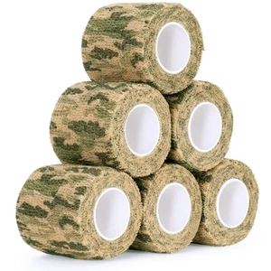 Self-Adhesive Camouflage Tape Wrap, 6 Roll Protective Camo Form, Non-Woven Ca... - Picture 1 of 9