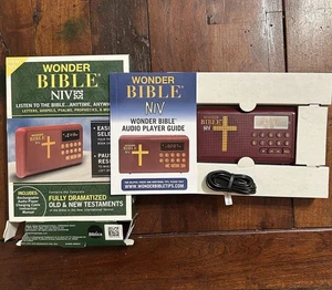 Wonder Bible NIV Talking Bible Audio Electronic USB Rechargeable Complete In Box - Bild 1 von 7