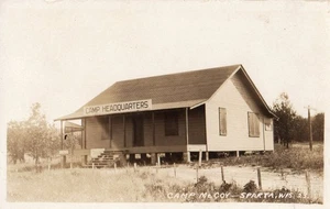 RPPC - Cuartel General Camp McCoy en Esparta WI ANTIGUO - Imagen 1 de 1