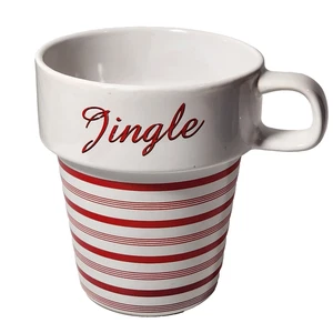 Mulberry JINGLE 12oz. Coffee Cocoa Mug Tea Cup Ceramic Christmas Holiday - Picture 1 of 9