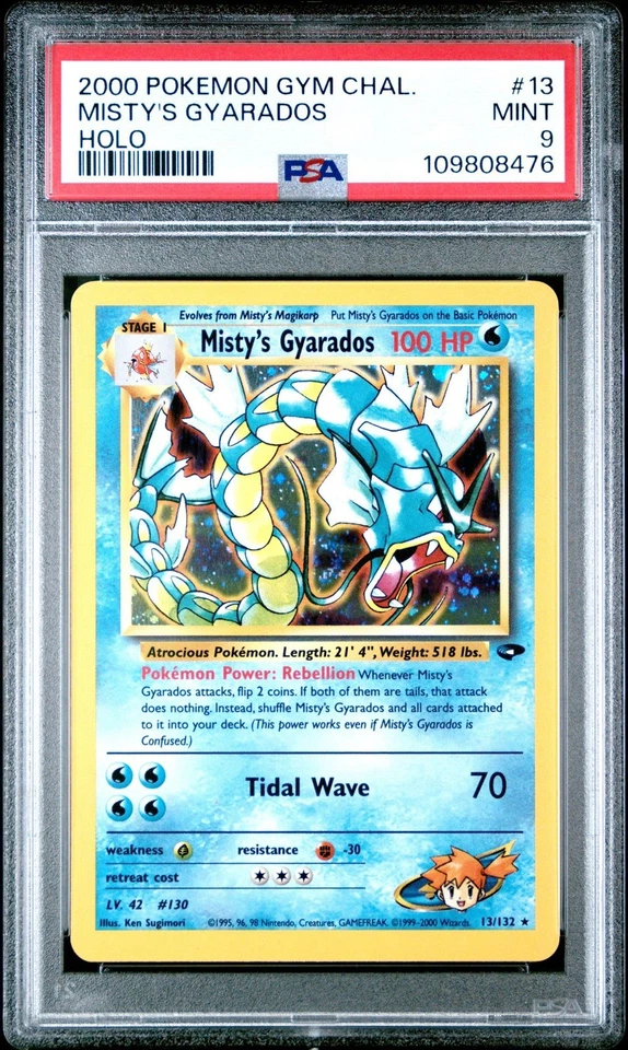 2000 POKEMON GYM CHALLENGE HOLO MISTY'S GYARADOS PSA 9 - Image 1 of 1