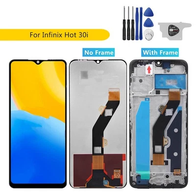 LCD Display Replacement For Infinix Hot 30i Touch Screen with/without frame