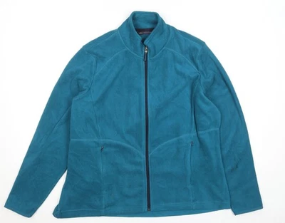 Marks and Spencer Women’s Blue Fleece Zip Jacket Size 20 - Image 1 of 4