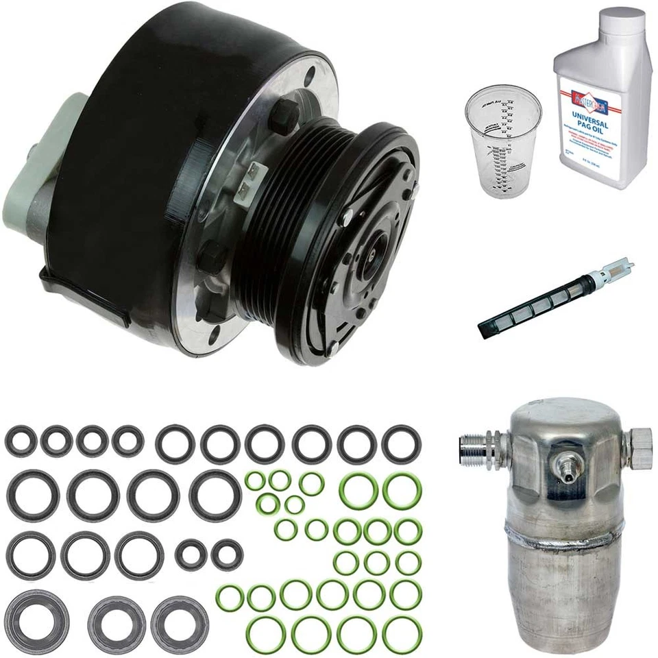 Omega AC Compressor w/ A/C Repair Kit For GMC C1500 K1500 K2500 Yukon - Image 1 of 1