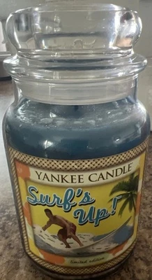 Yankee Candle Limited Edition Surf's Up Retired 22 oz  Large Jar Candle - Image 1 of 4