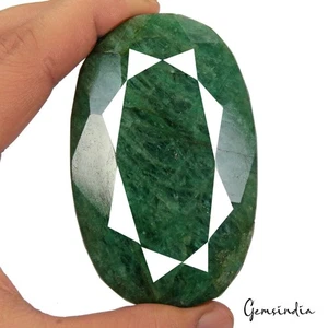 1120 Ct Natural Green Brazilian Emerald Oval Cut Faceted Earth Mined Huge Gems - Picture 1 of 6
