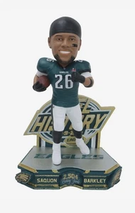Saquon Barkley Philadelphia Eagles Single-Season Rushing Yards Record Bobblehead - Picture 1 of 4