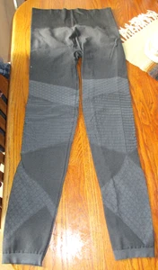 Spanks High Waist Shaping Leggings Padded Knee Black Size S Pants - Picture 1 of 3