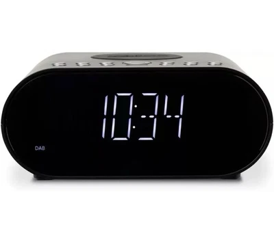 ROBERTS Ortus Charge Radio Wecker Dab+/FM/Bluetooth mit Qi-Ladegerät, Schwarz - Bild 1 von 3