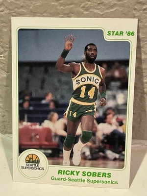 1985-86 Star Ricky Sobers #70 Seattle Supersonics NRMT - Image 1 of 2