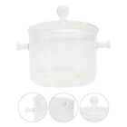  Heatable Stewpot Clear Container with Lid - Bowl Saucepan Soup Cooking