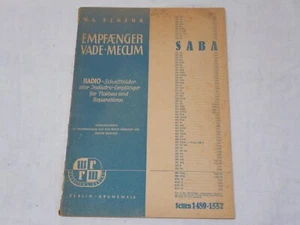 Empfänger Vade-Mecum Radio-Schaltbilder - SABA - Seiten 1489-1552 - von 1947 - Picture 1 of 4