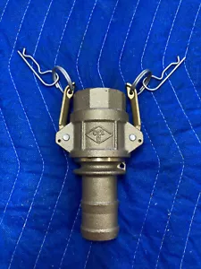 Kuriyama 2in BR-D150 Parts D & E QUICK COUPLING - BRASS - w/ PINS 250 PSI (SS2) - Picture 1 of 12