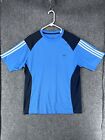 Adidas T Shirt Mens Xl Xlarge Short Sleeve Active Sport Logo Blue