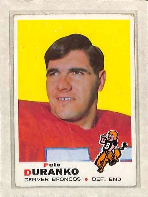 1969 Topps  #182 Pete Duranko Creased VG- - Image 1 of 2