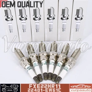 6Pcs Iridium Spark Plugs Denso FXE22HR11 For Infiniti EX35 Altima Quest Murano - Picture 1 of 6