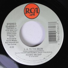 Country Unplayed 45 Ronnie Milsap - L.A. To The Moon / When The Hurt Comes Down