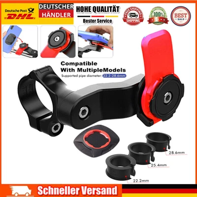 Handy Halterung Quad-Lock Bike Fahrrad Motorrad Roller Halter Handyhalterung - Bild 1 von 4