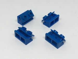 LEGO Espace : 4x Brique charnière 1 x 2 - Réf 3937c01 bleu - Set 6985 928 497 - Imagen 1 de 1