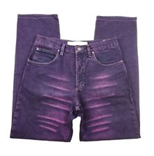 Men's Versace Jeans Couture Purple Denim Whiskered Pants Size 29 43