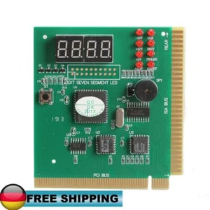 4-stellige PCI & ISA Motherboard Tester Diagnostic Mother Board Debug-Postkarte - Afbeelding 1 van 10