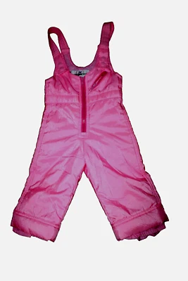 Obermeyer Rosa Brillante Babero Nieve Babero Mono para Preescolar Niño Niña Talla 1 XS Foto 1 de 4