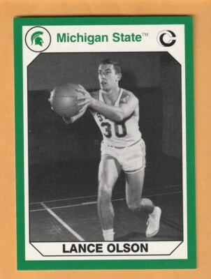 Lance Olson Michigan State Spartans 1990 Card #110 Green Bay Wisconsin 13O - Image 1 of 2