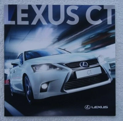 Lexus CT Brochure 2015 - S, SE, Advance, Luxury, Sport, F Sport, Premier Models - Image 1 of 4