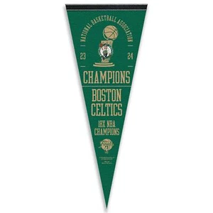Boston Celtics 2024 Finals Champions Full Size Pennant Flag Banner - Picture 1 of 4