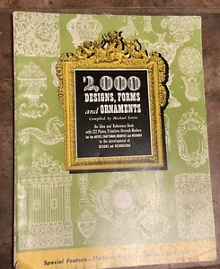 2000 DESIGNS, FORMS AND ORNAMENTS, compiled by Michael Estrin, 1947. - Picture 1 of 2