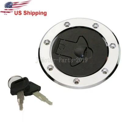 Llave de cubierta de tapa de gasolina del tanque de combustible para Kawasaki Ninja 250/250R 88-2007 ZR7S ZR750 2000 Foto 1 de 4