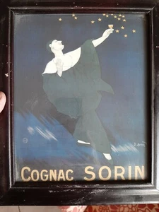 Cognac Sorin and a Nicolas Fine Boutellies 8"x10" Framed Print Posters - Picture 1 of 2