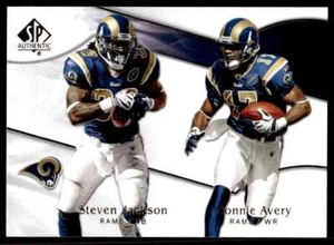 2009 SP Authentic Donnie Avery STEVEN JACKSON Rookie R94 - Picture 1 of 2