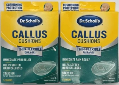 2PK Dr Scholls Callus Cushions Thin + Flexible ~ 5 Cushions EACH ~ READ~FASTSHIP - Image 1 of 2