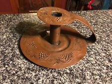 BEAUTIFUL REPOUSSE COPPER CHAMBERSTICK, ARTS & CRAFTS, AESTHETIC MOVEMENT!