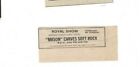 MASON CARVES SOFT ROCK press clipping approx 8x2cm (30/6/73)