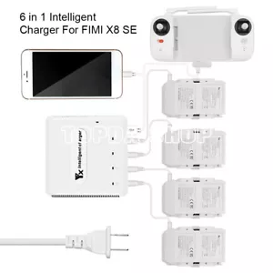 1PC Femi FIMI X8 SE 2020 drone battery charger remote control6-way fast charging - Picture 1 of 5