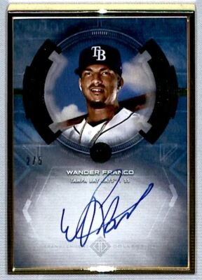 Wander Franco 2020 Bowman Transcendent Collection Emerald Rookie Auto /5 #BTA-WF - Image 1 of 2