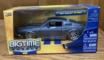 Metal Die Cast Bigtime Muscle 1967 Ford Shelby Mustang GT-500 Jada 1:32 - Image 1 of 2