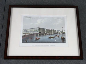 Die Reesendamms Brücke in Hamburg Bild gerahmt - Bild 1 von 5