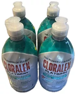Cloralen Platinum Splash Free Bleach Liquid Gel, 20.29 fl oz pack of 4 bottles - Picture 1 of 6