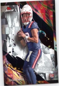 2024 Topps Finest Uncommon 162 RC Drake Maye U188 - Picture 1 of 2