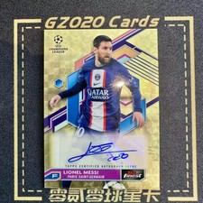 2022-23 Topps Finest Soccer Lionel Messi Gold Vinyl SuperFractor auto 1/1 BJKX