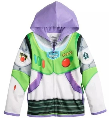 BUZZ Lightyear Hoodie Boys size 6 NEW Zip-Up Pockets Hooded Costume Jacket NWT - Image 1 of 4