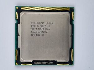 Processor, Intel Core i5-660. SLBTK Costa Rica 3.3 GHZ 3041B282. Intel Core i5 C