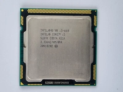 Processor, Intel Core i5-660. SLBTK Costa Rica 3.3 GHZ 3041B282. Intel Core i5 - Image 1 of 3